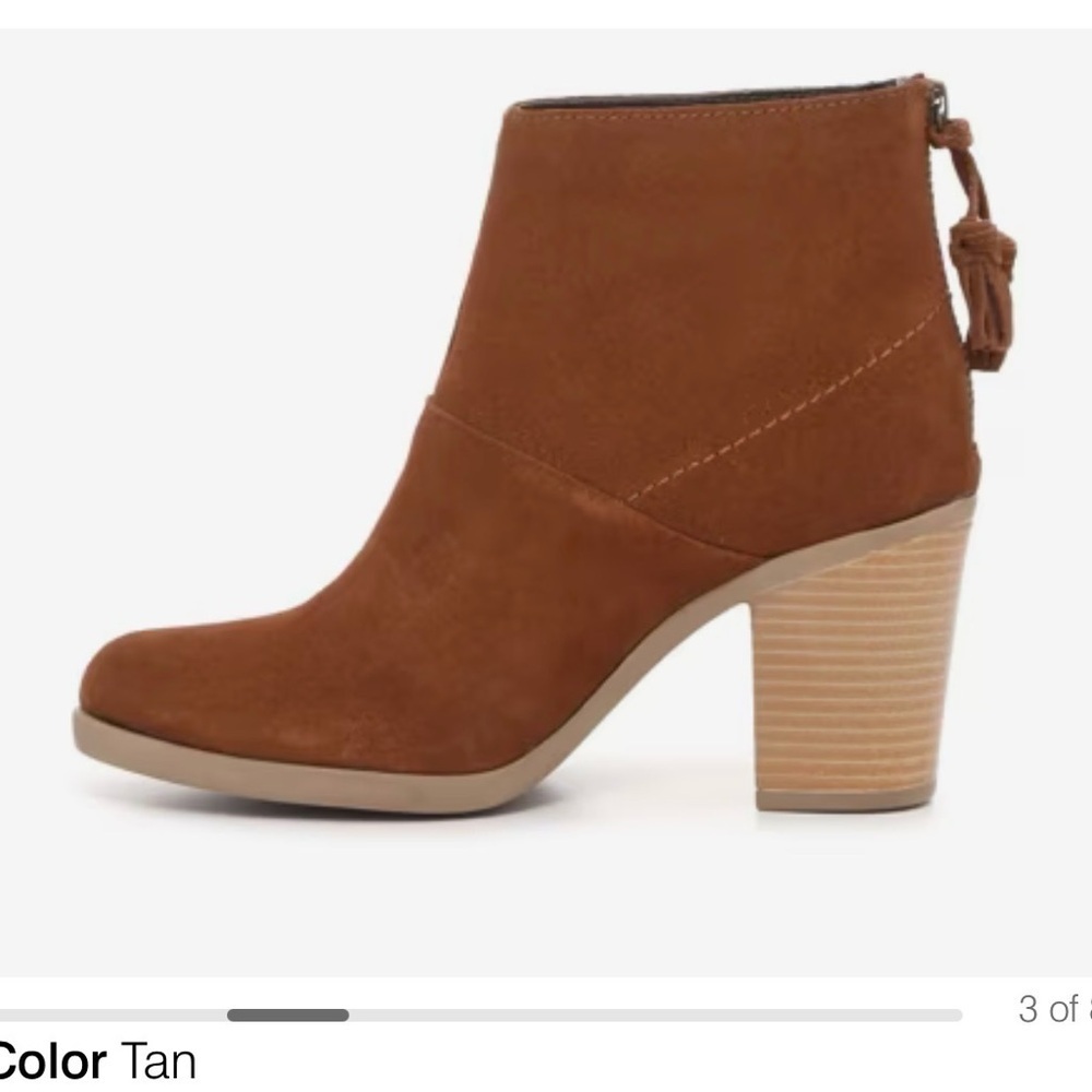 Hush Puppies Tan Suede Ankle Boots - Picture 4 of 8